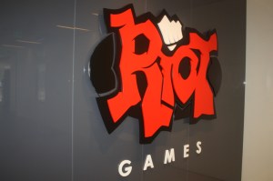 Riot Games lobby sign