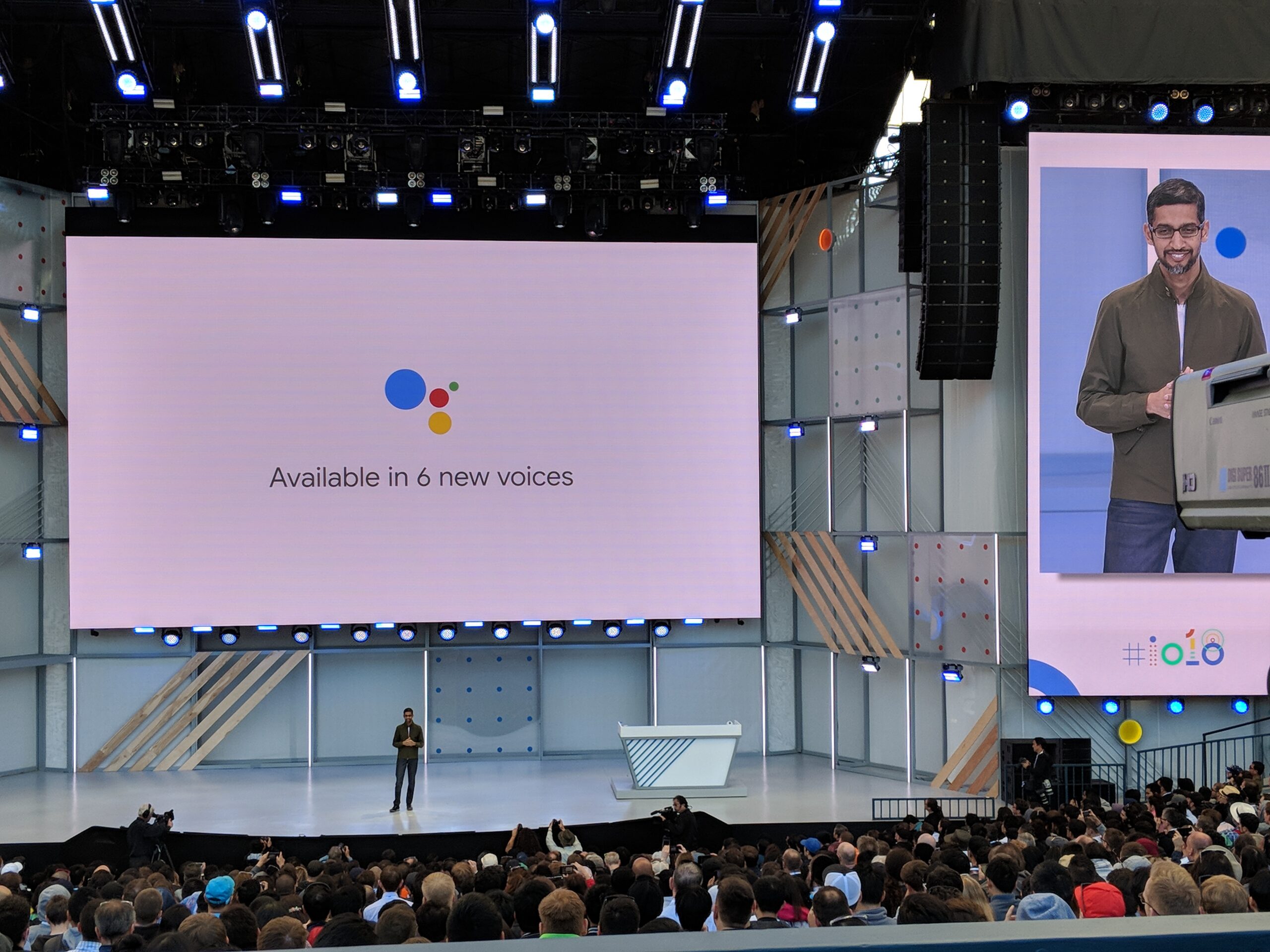 Sundar Pichai, CEO of Google, presents Google a