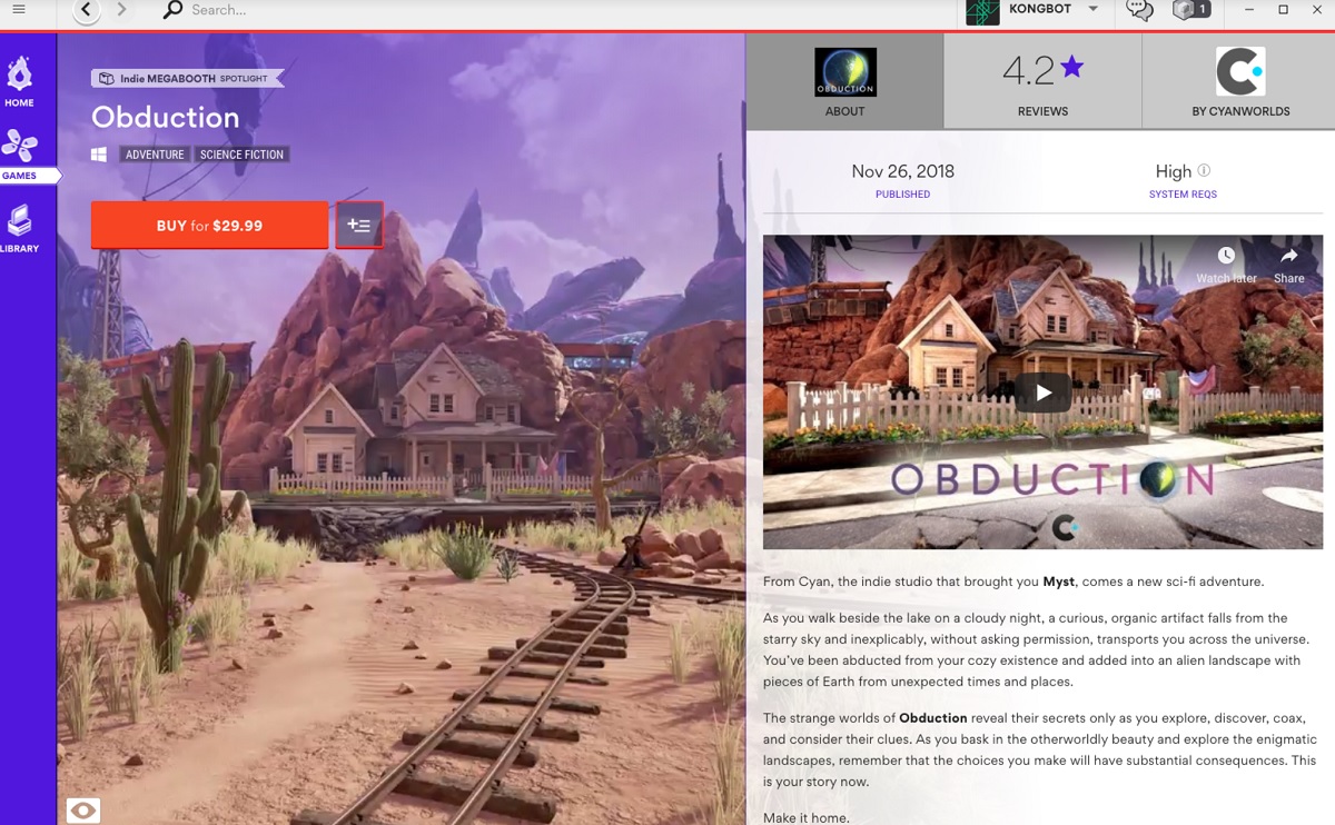 Indie Megabooth and Kartridge are teaming up to sell indie games.