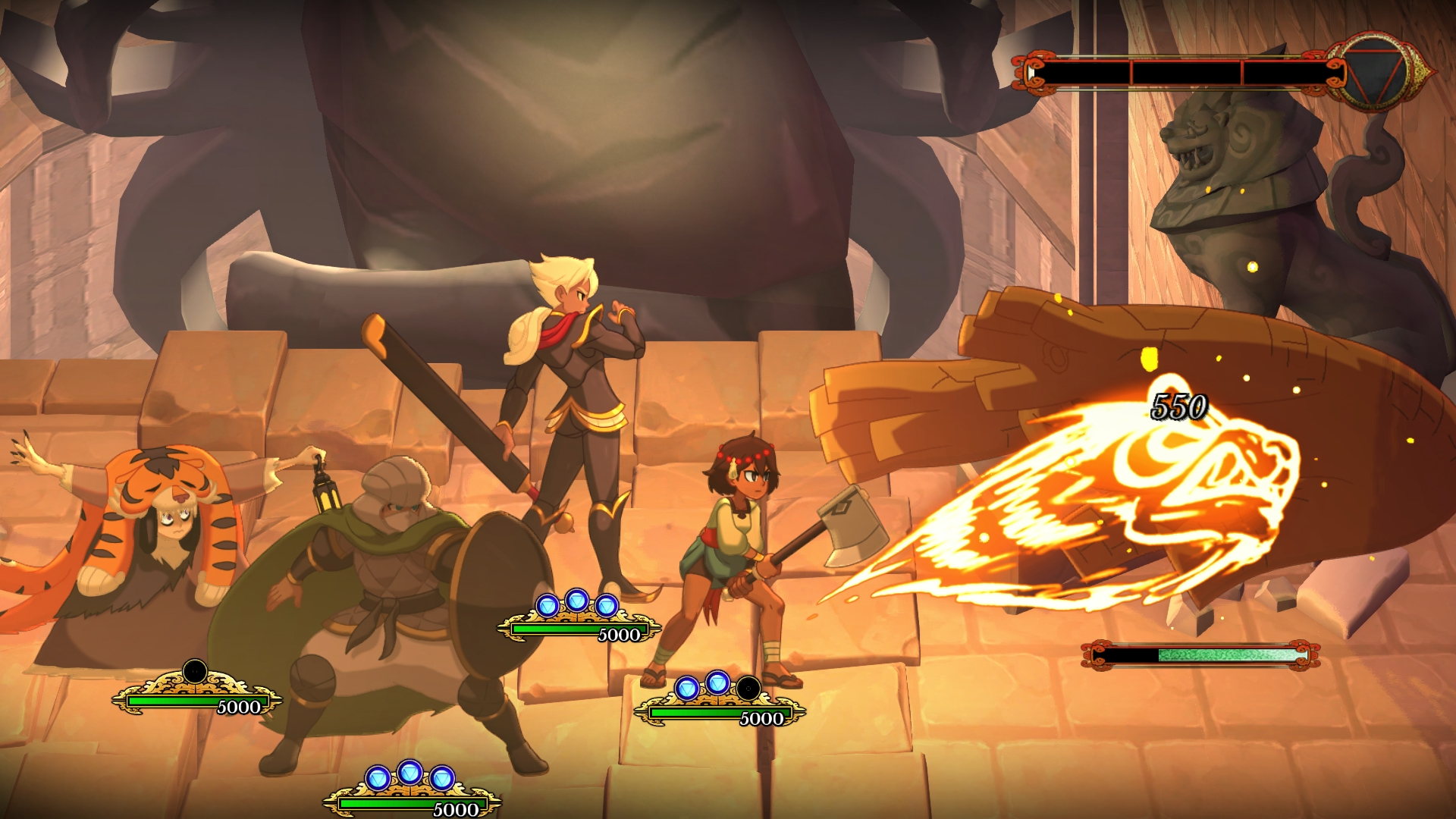 Combat in Indivisible.