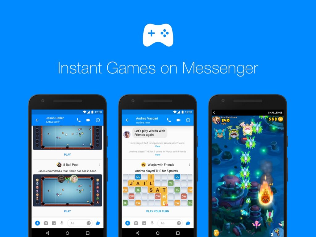 Facebook rolls out Instant Games on Messenger to 1.2 billion people