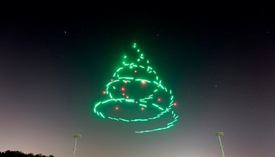 Intel and Imagineering's drone show at Disney World