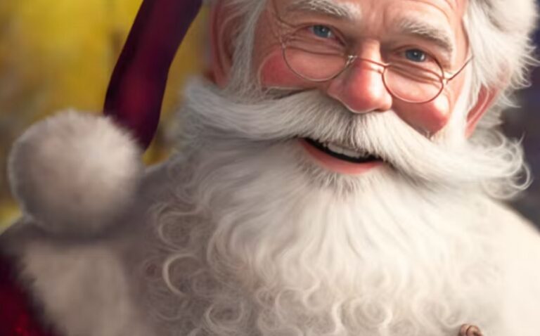 You can carry on a conversation with virtual AI character Santa Clause.