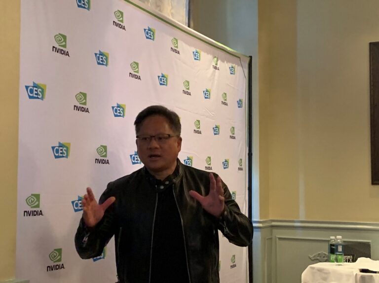 Jensen Huang goes off script in Las Vegas.