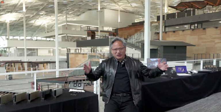 Jensen Huang, CEO of Nvidia, takes press questions during the virtual Computex 2021 event.