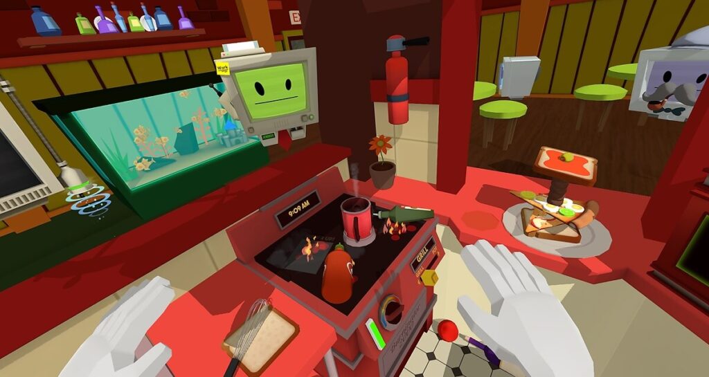 Hands on with Owlchemy’s silly Job Simulator virtual reality game for the HTC Vive