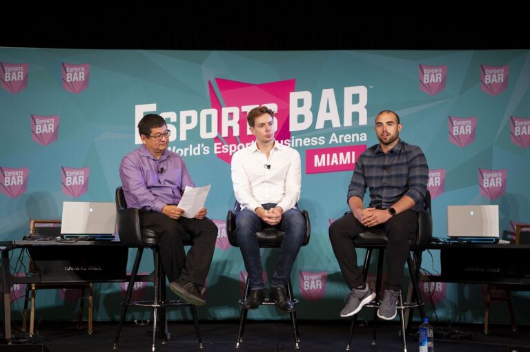 Left to right: Dean Takahashi of GamesBeat, Stuart Saw of Endeavor, and Joe Barnes of Anheuser Busch.