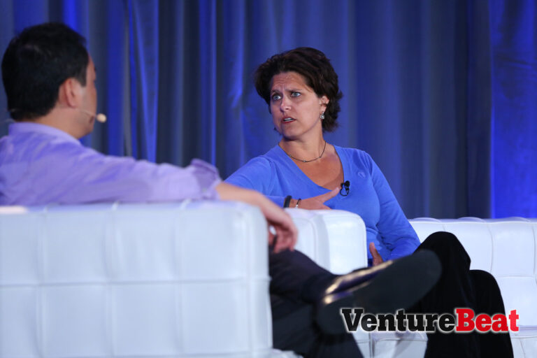 Ouya CEO Julie Uhrman in conversation with GamesBeat editor-in-chief Dan Hsu at GamesBeat 2013