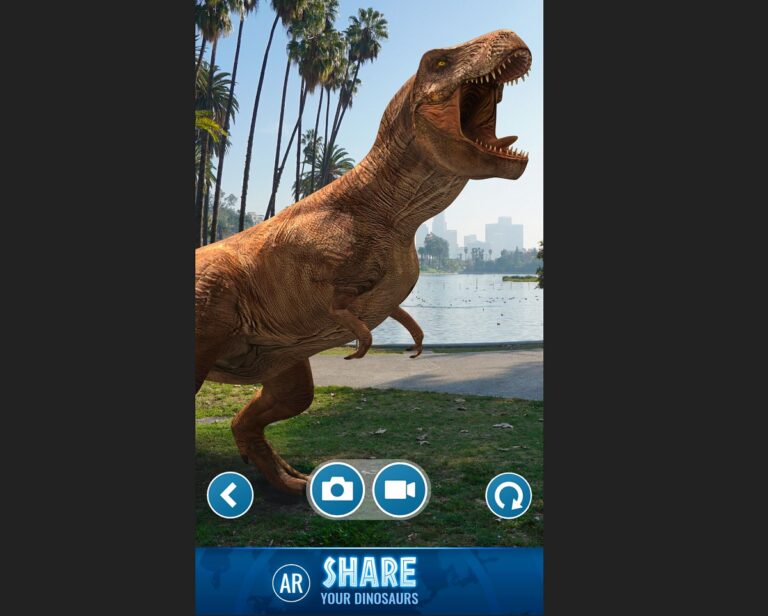 Jurassic World Alive lets you find dinosaurs in the real world.