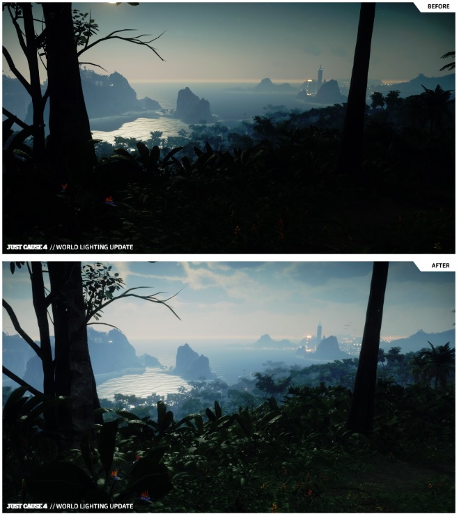 Just Cause 4 has better world graphics now.