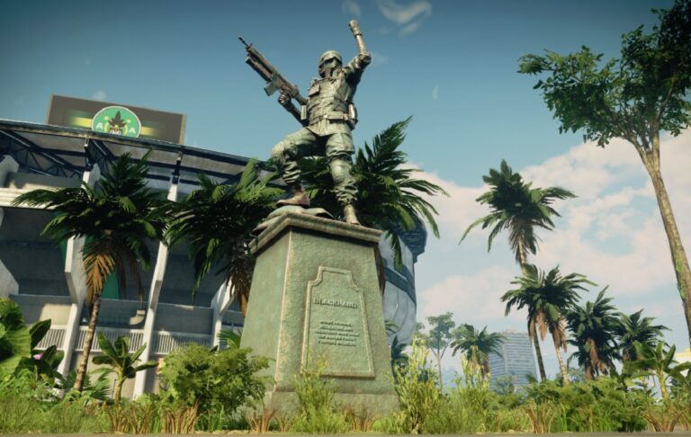 Just Cause 4's spring update has destructible statues.
