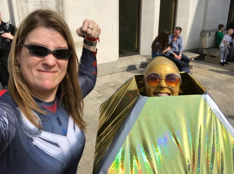 Kate Edwards, left, is a big cosplayer fan.