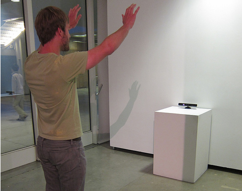 Photo of person interacting with a Kinect, by Matthew Miller