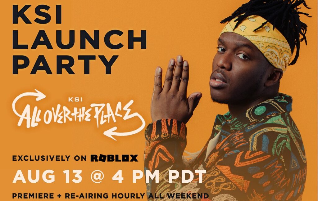 KSI is doing a launch party in Roblox.