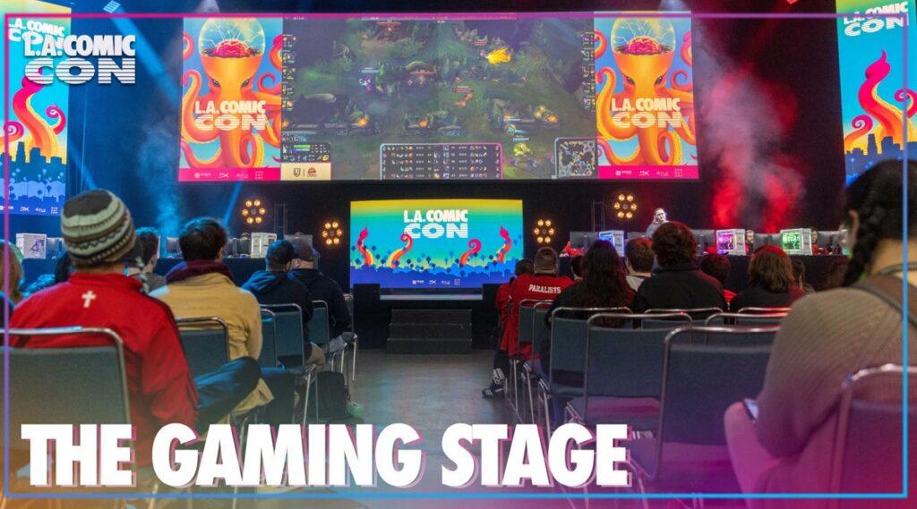 The Gaming Stage at LA Comic Con in 2022.