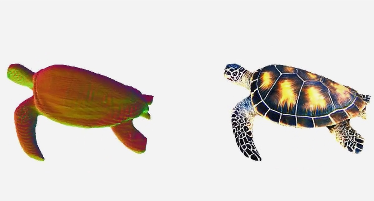 Latte3D generates 3D images from text prompts.