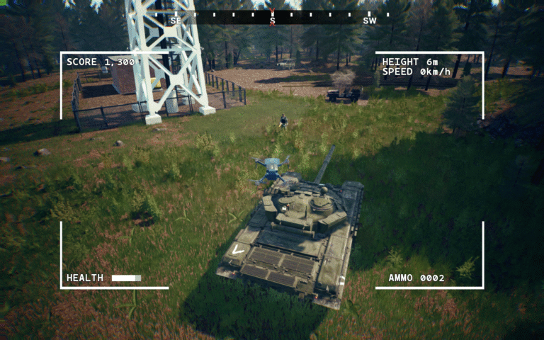 You drop grenades on Russian tanks from drones in Death From Above