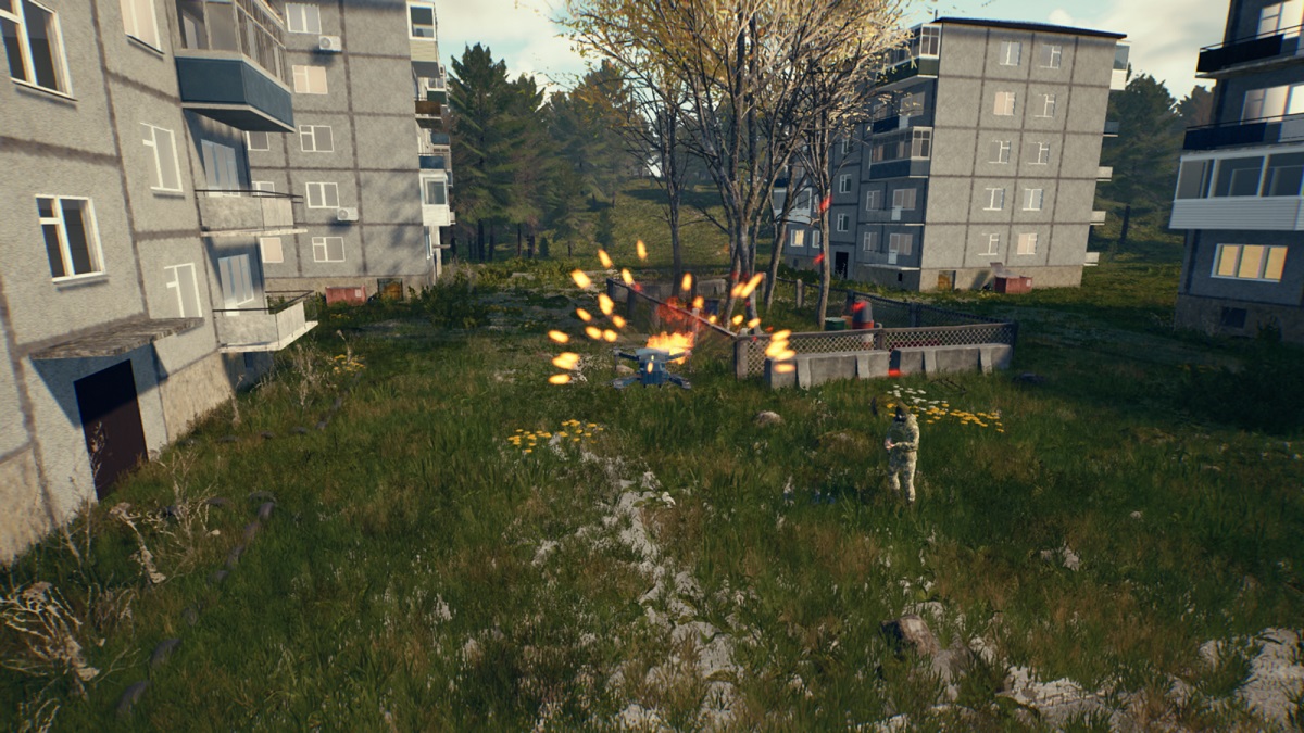 Enemies can shoot back at your drone in Death From Above.