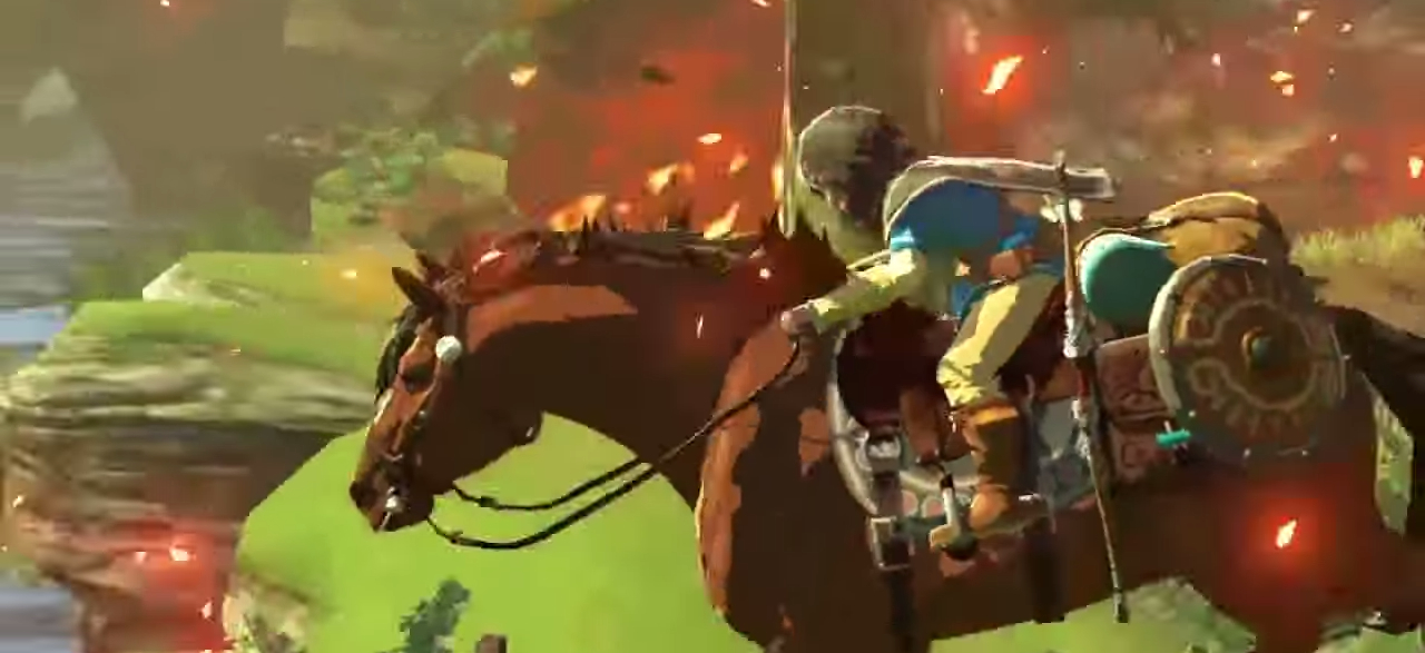 Link and Epona -- The Legend of Zelda Wii U