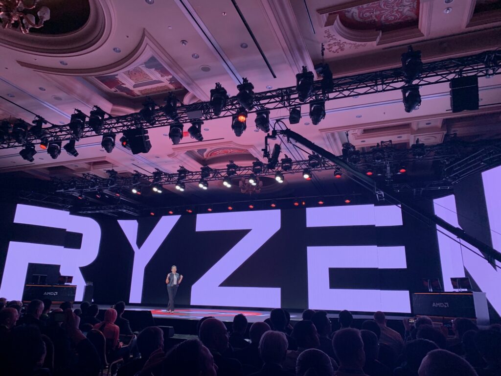 AMD introduced the third-generation of Ryzen chips, for shipment in mid-2019.
