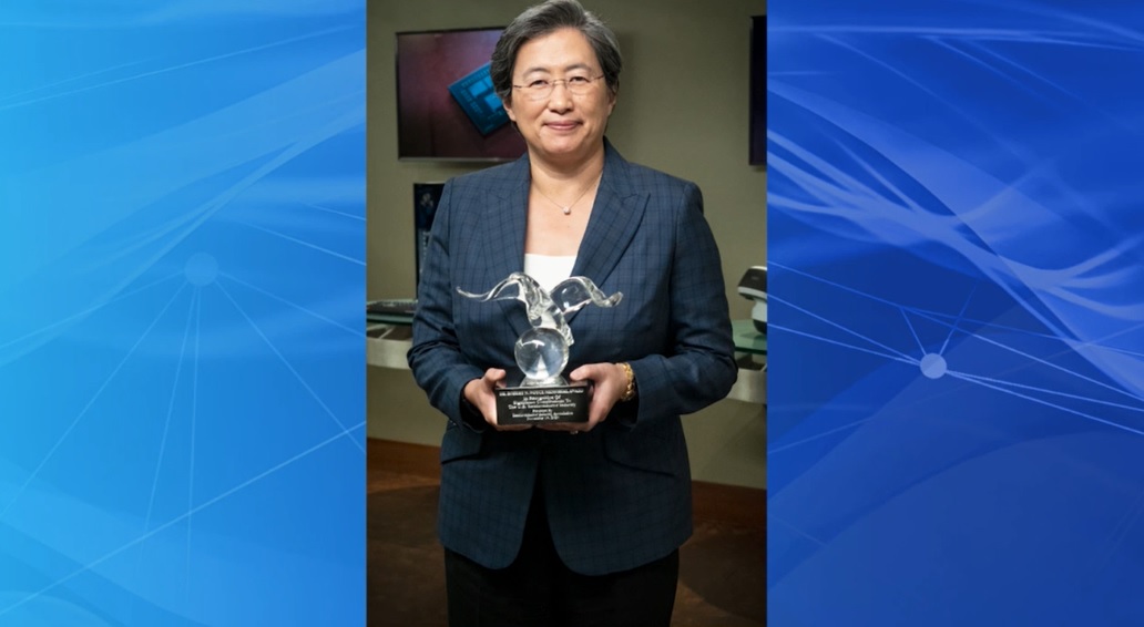 Lisa Su of AMD gets the Noyce Award.