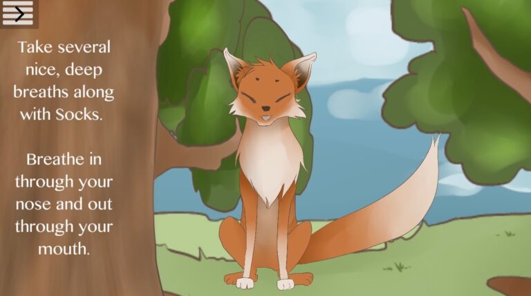 Socks the fox is a zen master.