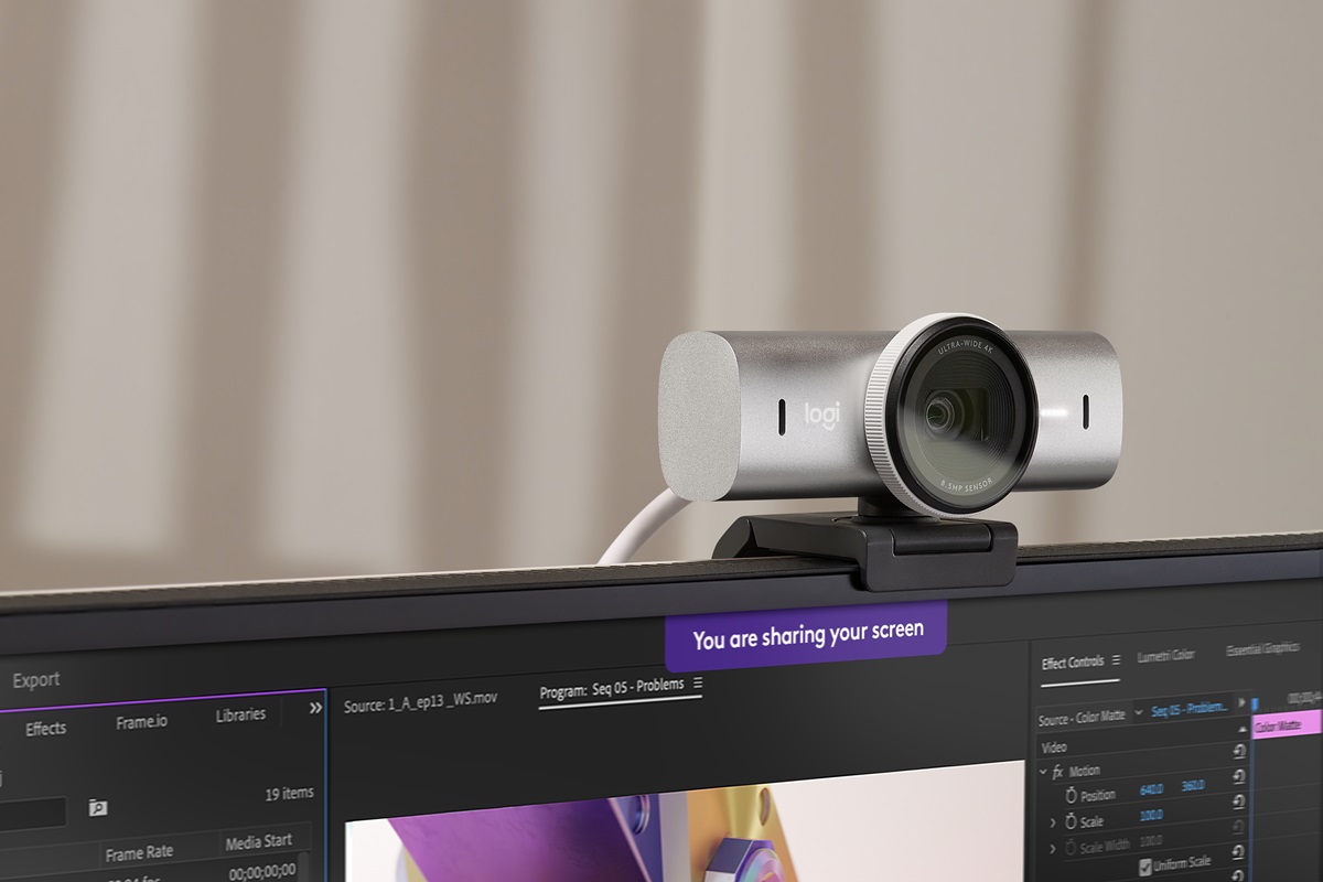 Logitech MX Brio 4K webcam.