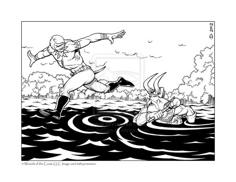 Loki and Thor, as drawn by Jeff Dee