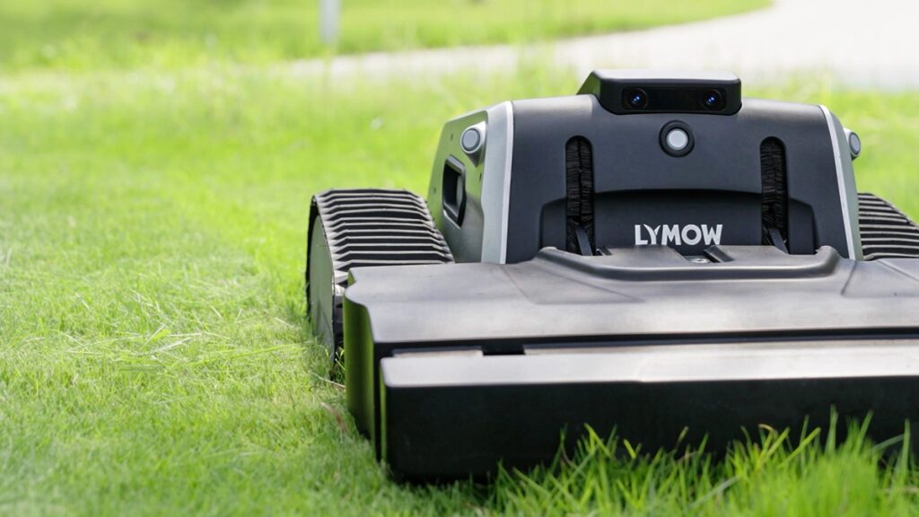 Lymow One is a smart robotic lawnmower.
