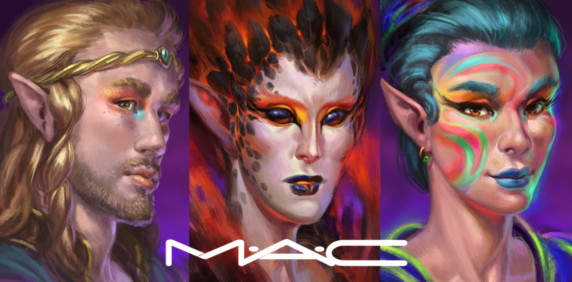 MAC makeup adorns Elvenar characters.