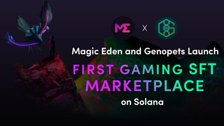 Magic Eden and Genopets have teamed up on SFTs.