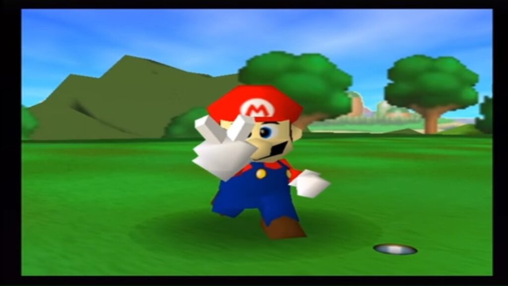 The V stands for 5 over par.