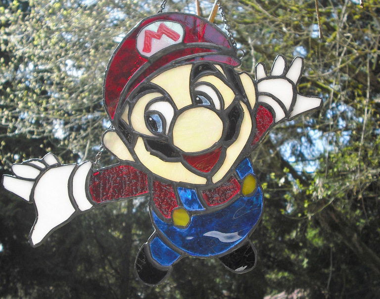 Mario Stained Glass