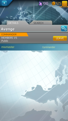 First release's UI.