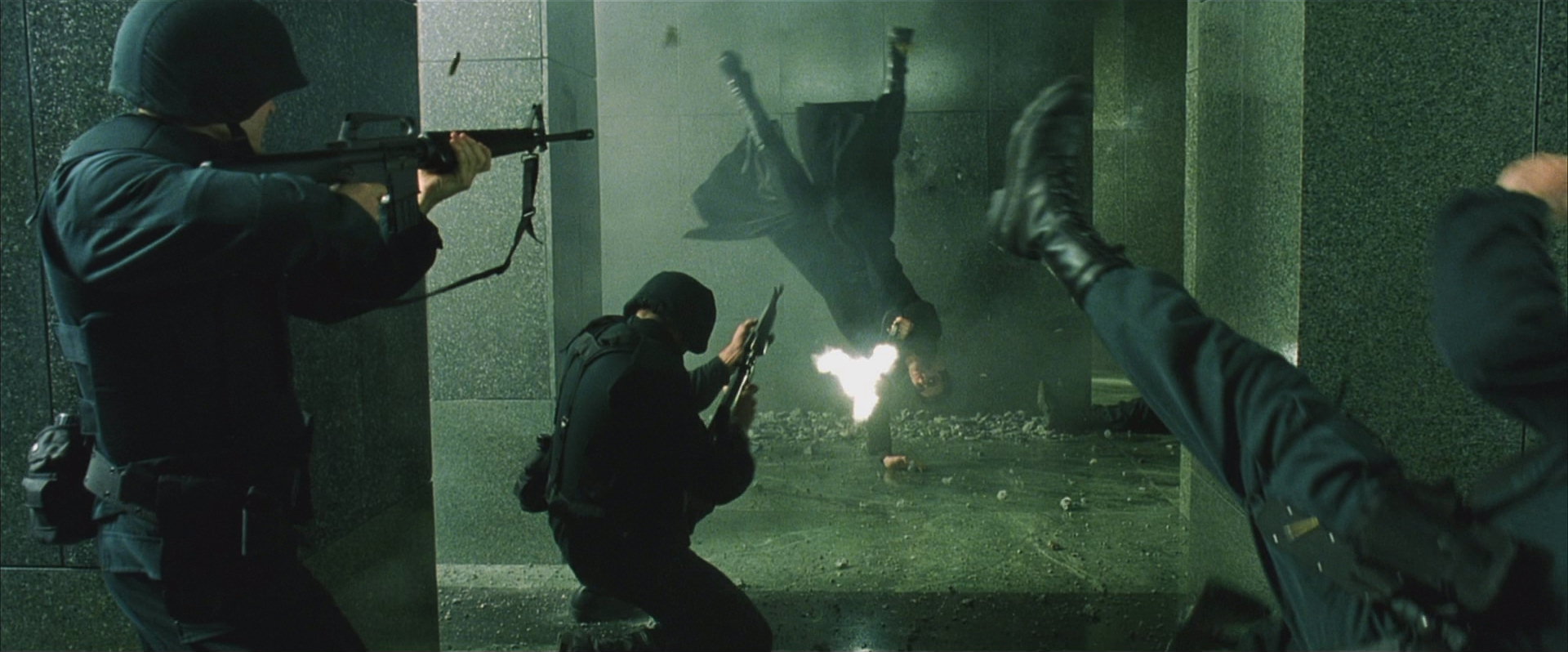 The Matrix Lobby Scene