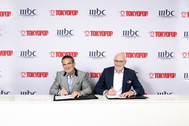 MBC Group CEO Sam Barnett and TokyoPop CEO Stu Levy.