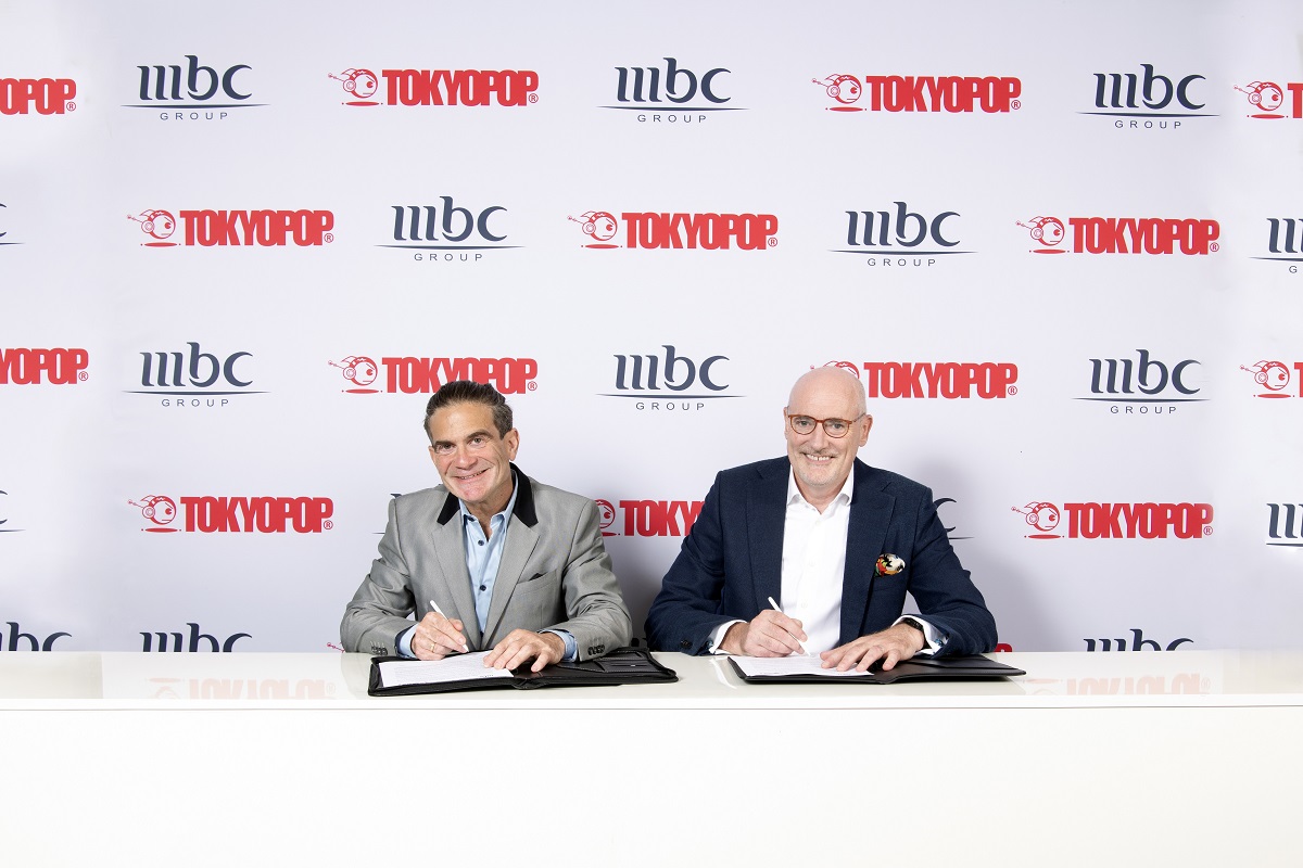MBC Group CEO Sam Barnett and TokyoPop CEO Stu Levy.