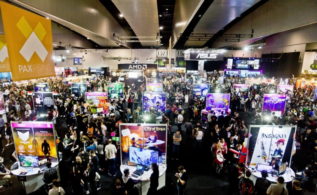 2017 crowd at Melbourne International Games Week and PAX Aus.
