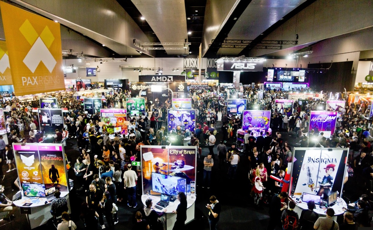 2017 crowd at Melbourne International Games Week and PAX Aus.