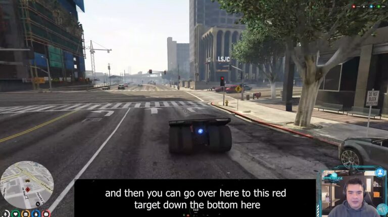 An NFT-based car in Grand Theft Auto V server built by MyMetaverse.