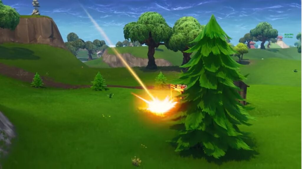 Watch Fortnite’s meteorites crash near players as Epic teases Season 4