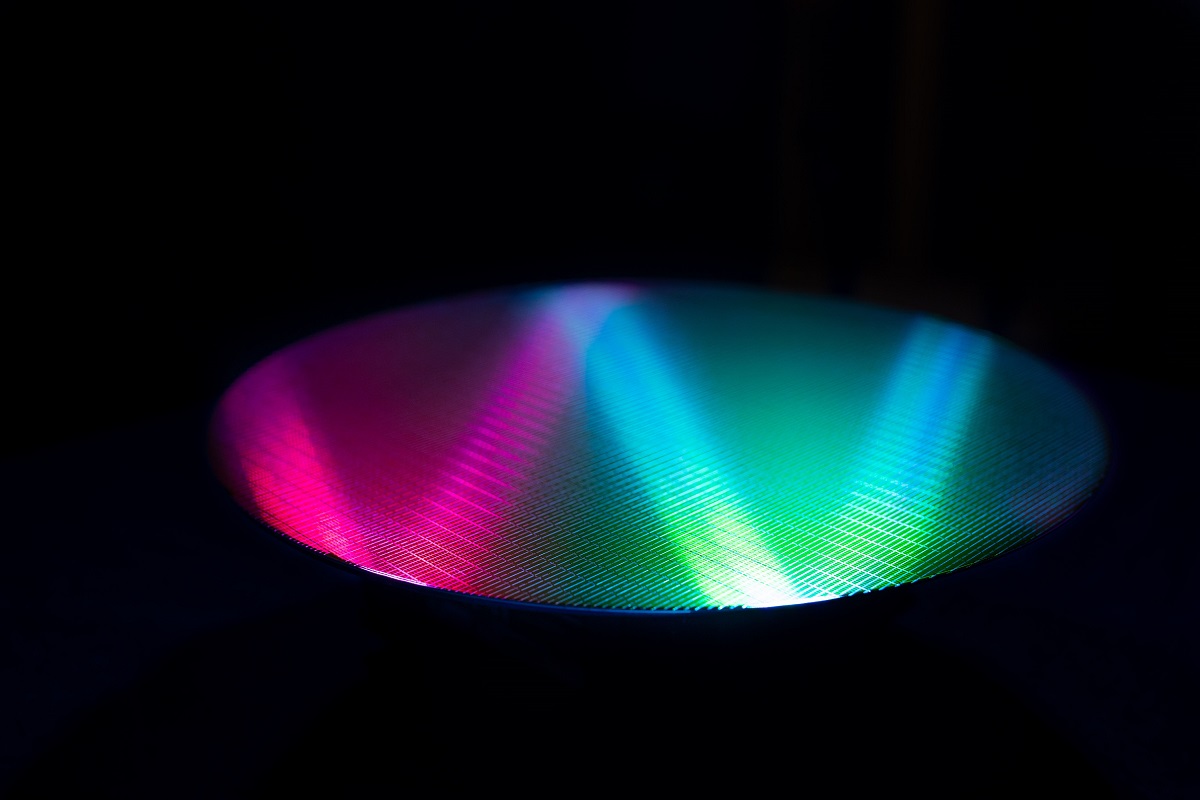 Micron's 1-beta wafers are sliced into DRAM chips.