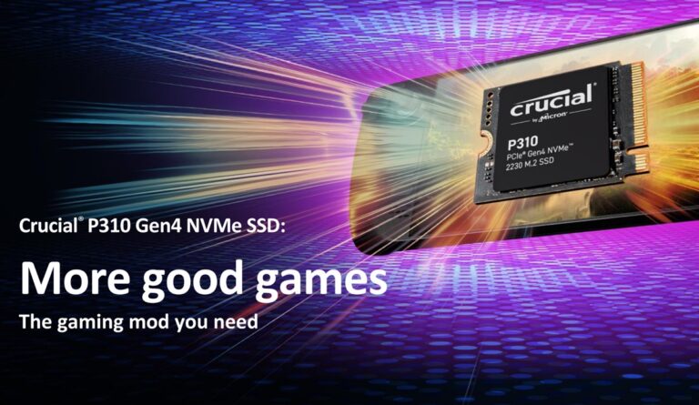 Micron's Crucial P310 Gen4 NVMe SSD is targeted at portable gaming.