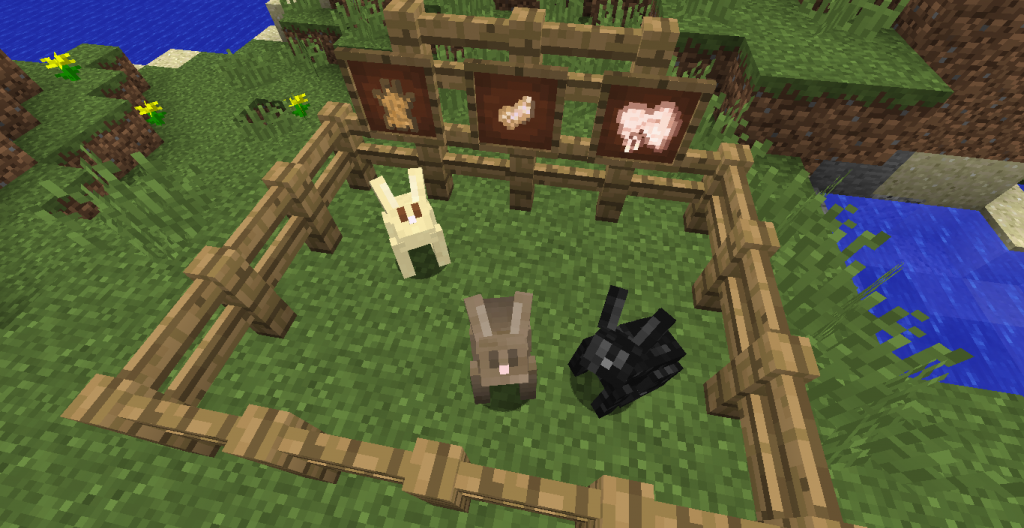 Minecraft bunnies