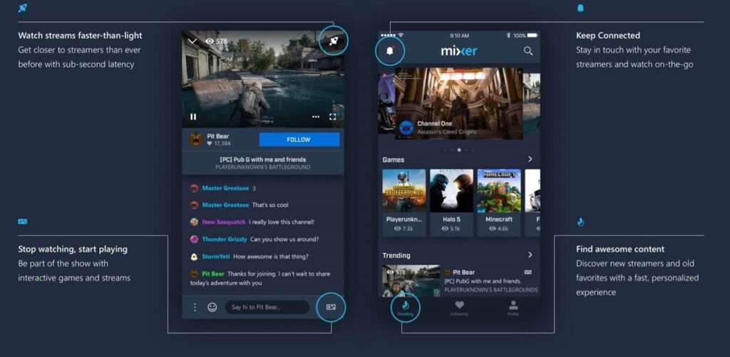 Mixer relaunches streaming app on iOS and Android