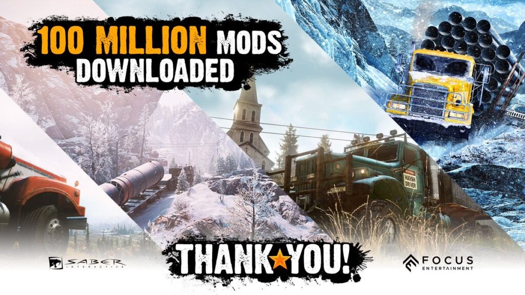 SnowRunner saw more than 100 mods downloaded.