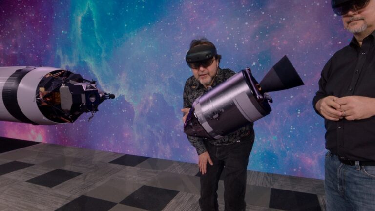 The moon landing in HoloLens 2.