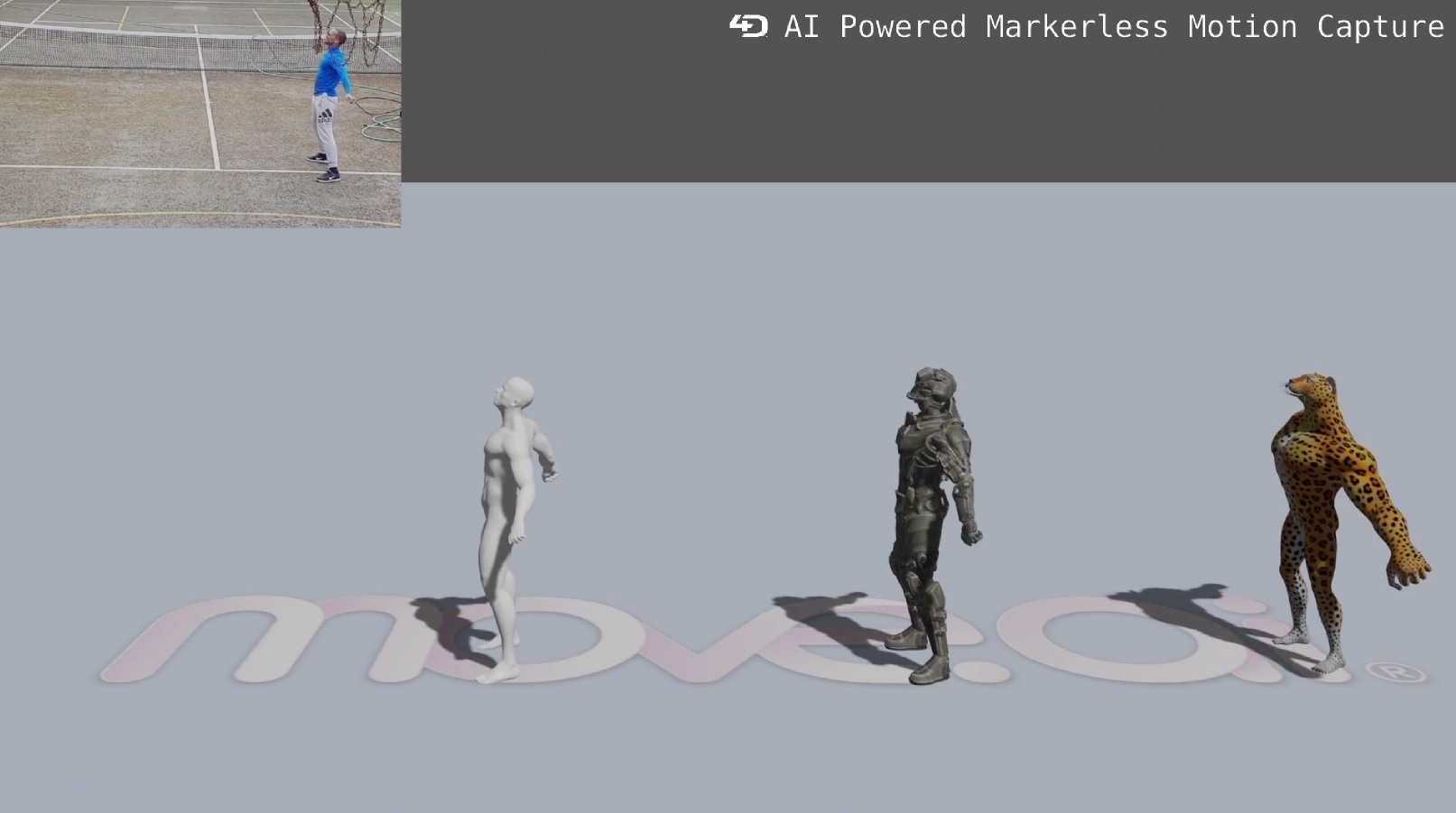 Move.ai enables markerless motion capture.