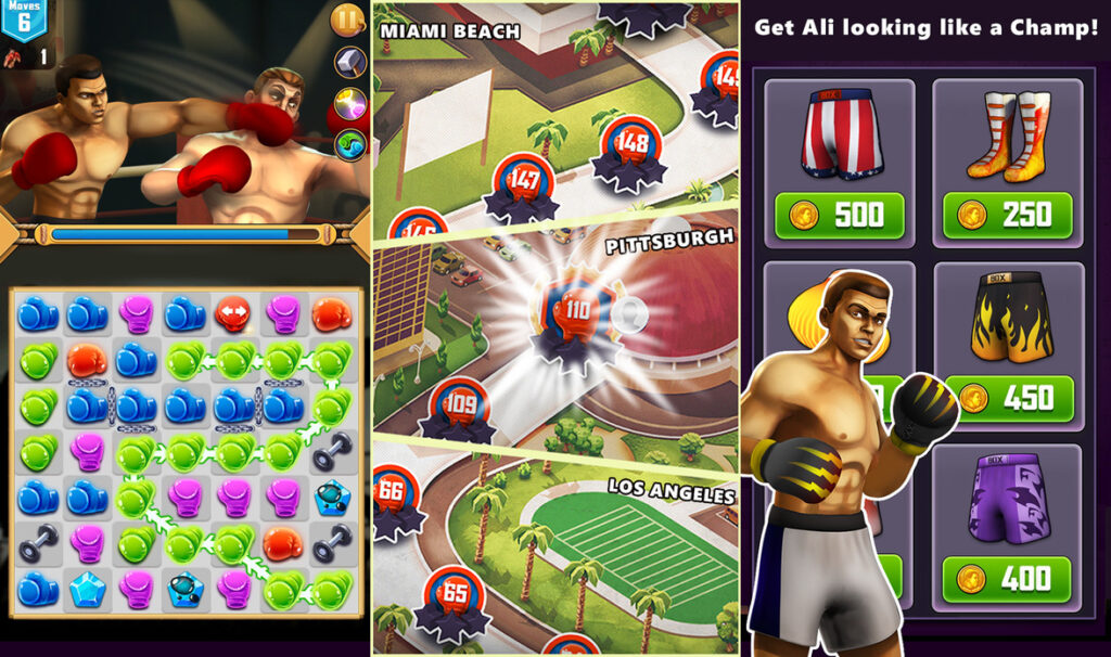Muhammad Ali is now the star of a match-3 puzzle game
