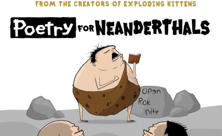 Poetry for Neanderthals is a card game designed for our Zoom lives.